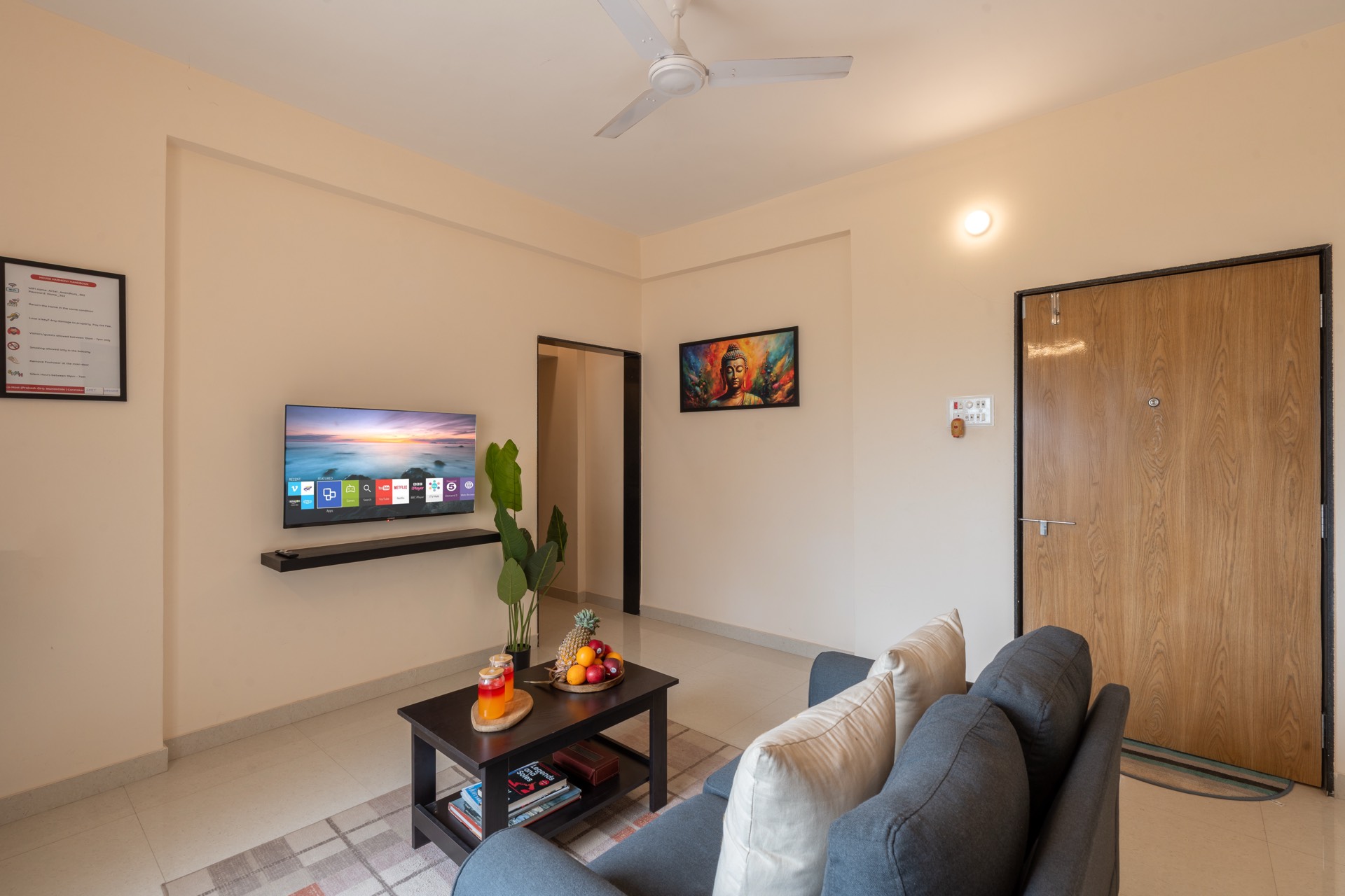 Warm and inviting interior of Anand Kunj Homestays